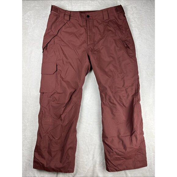 The North Face Men's Insulated DryVent Ski/Snow Pants Reddish Brown XL Winter - Picture 1 of 12